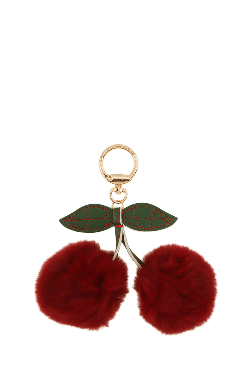 Cherry Fluffy Keychain