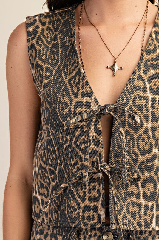 Britt Tie Front Vest