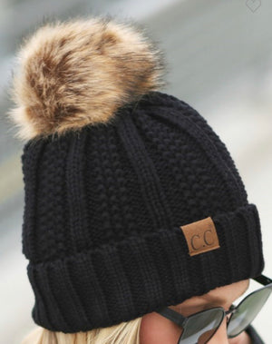 CC Beanie w/Pom Pom