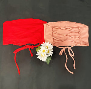 Macy Lace Up Tube Top